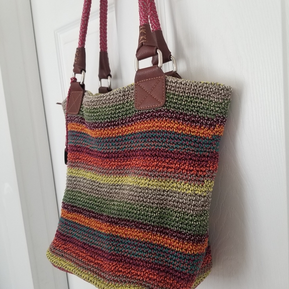 The Sak Cambria rainbow crochet tote bag - Picture 8 of 9
